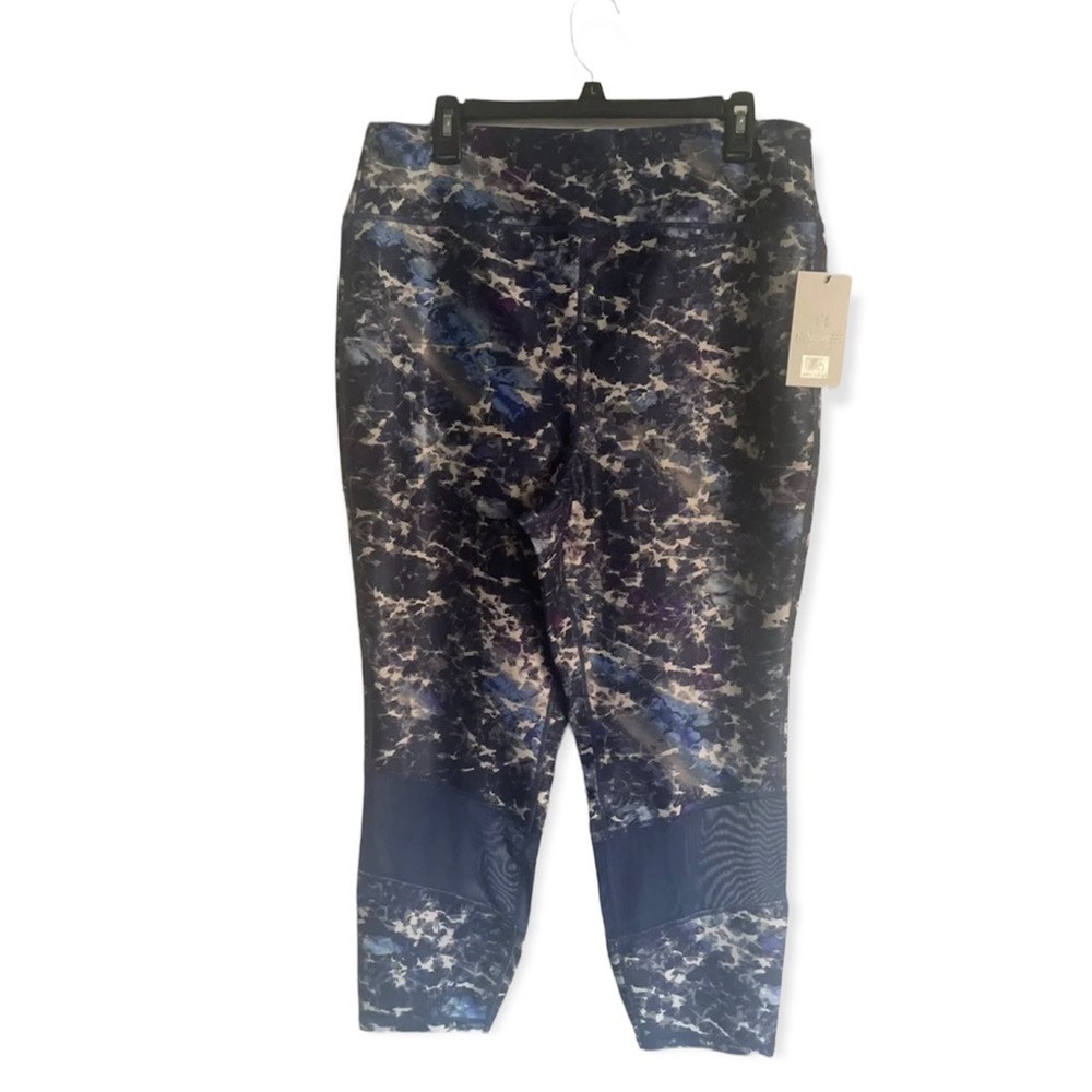 Nine West Blue Multi Athletic Leggings NWT 2X